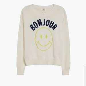 NWT - Cing à Sept Chunky Graphic Pullover size S